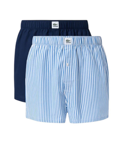 Боксерки теннисные Lacoste Cotton Woven 2P - navy blue/white