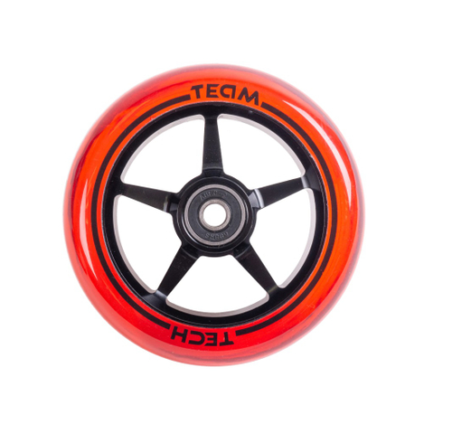 Колесо для трюкового самоката 110 мм, алюминиевое, SCOUT, подшипники ABEC 9, TT, Black/Red