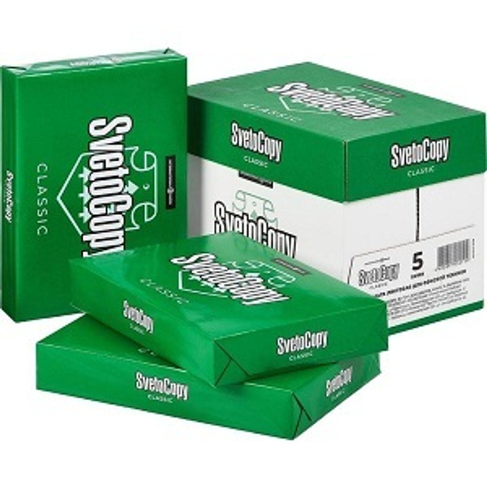 Бумага A4 SvetoCopy Classic А4, офисная, 80г/м2, 500л., белая