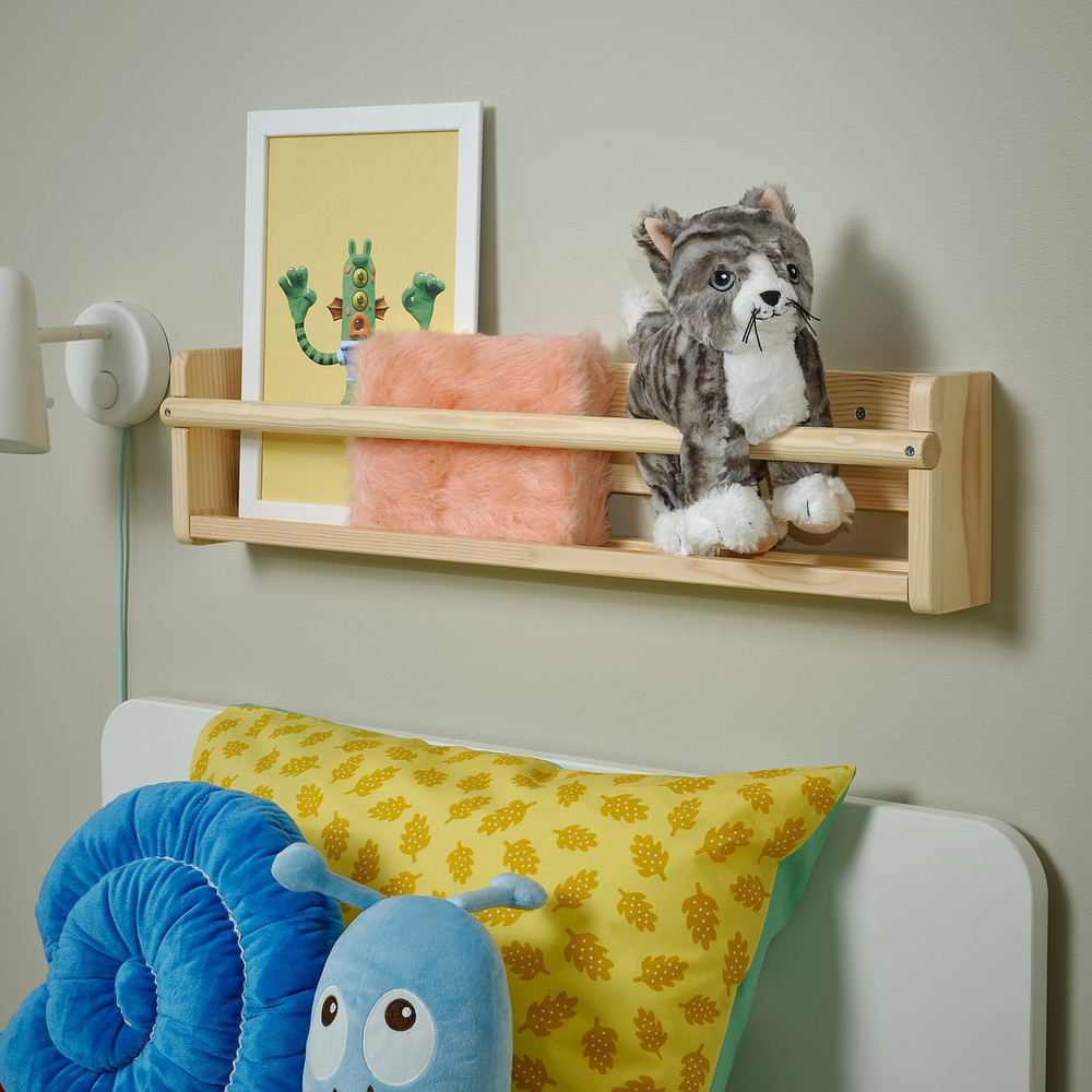 IKEA LILLEPLUTT  (ИКЕА ЛИЛЛЕПЛУТТ)  -  Мягкая игрушка - кот серый/белый
