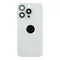 Задняя крышка для iPhone 15 Pro (белый) в сборе со стеклом камеры с кольцом MagSafe