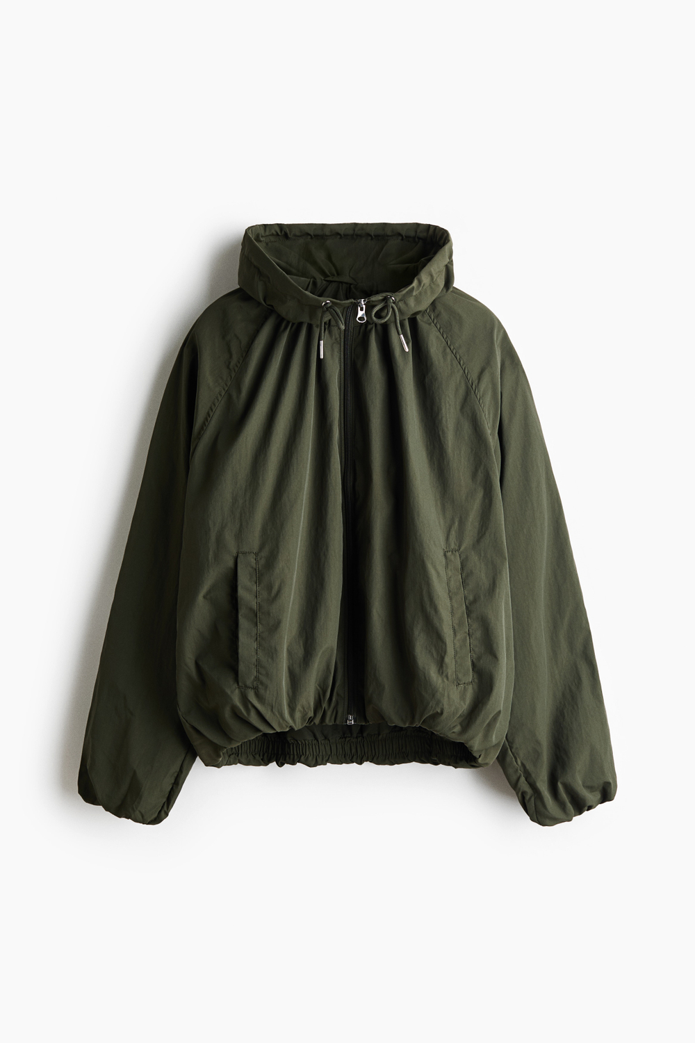 Нейлоновая куртка с воротником-трубой - H&M