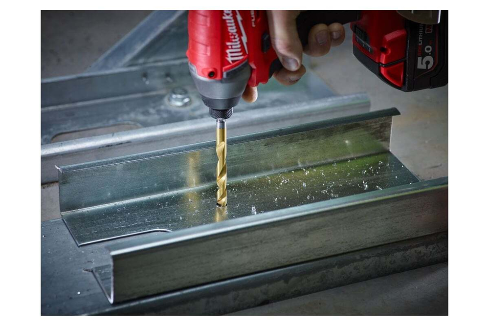 Сверло Milwaukee RedHEX HSS-G TiN по металлу 8.0 мм