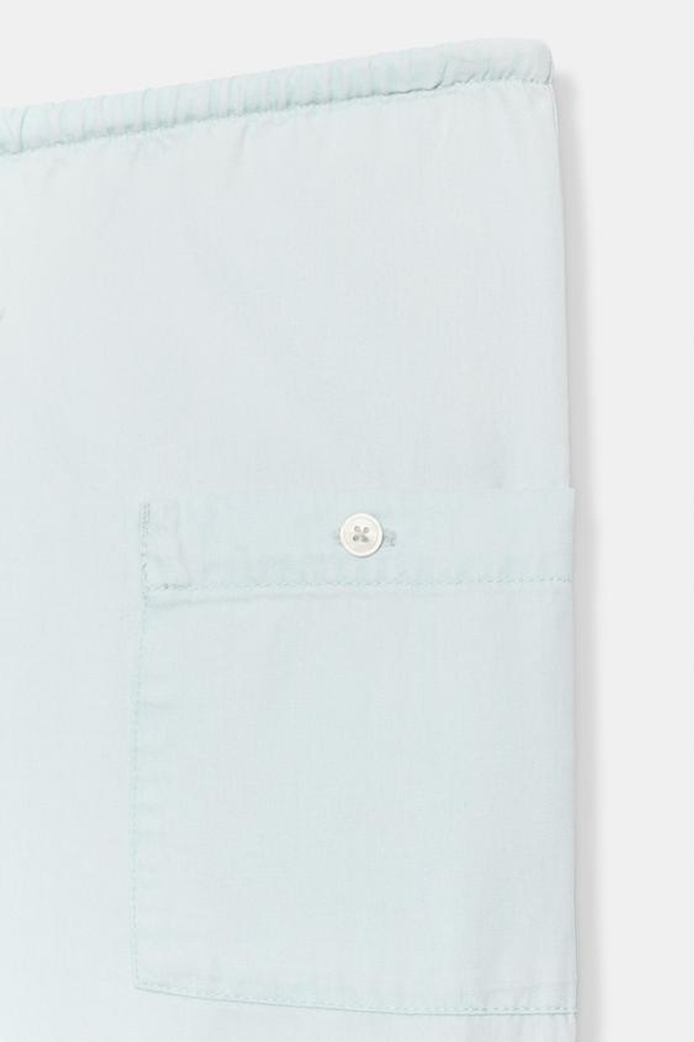 ZARA БРЮКИ ИЗ СТРУЯЩЕЙСЯ ТКАНИ НА ШНУРКЕ, ГОЛУБОЙ