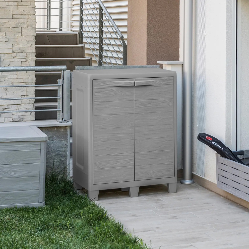 Уличная пластиковая тумба Toomax Woody's XL Grey