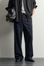 БРЮКИ STRAIGHT FIT С ХЛЯСТИКАМИ — ZARA