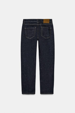 ZARA ДЖИНСЫ ZW COLLECTION CIGARRETE СО СРЕДНЕЙ ПОСАДКОЙ, СИНИЙ