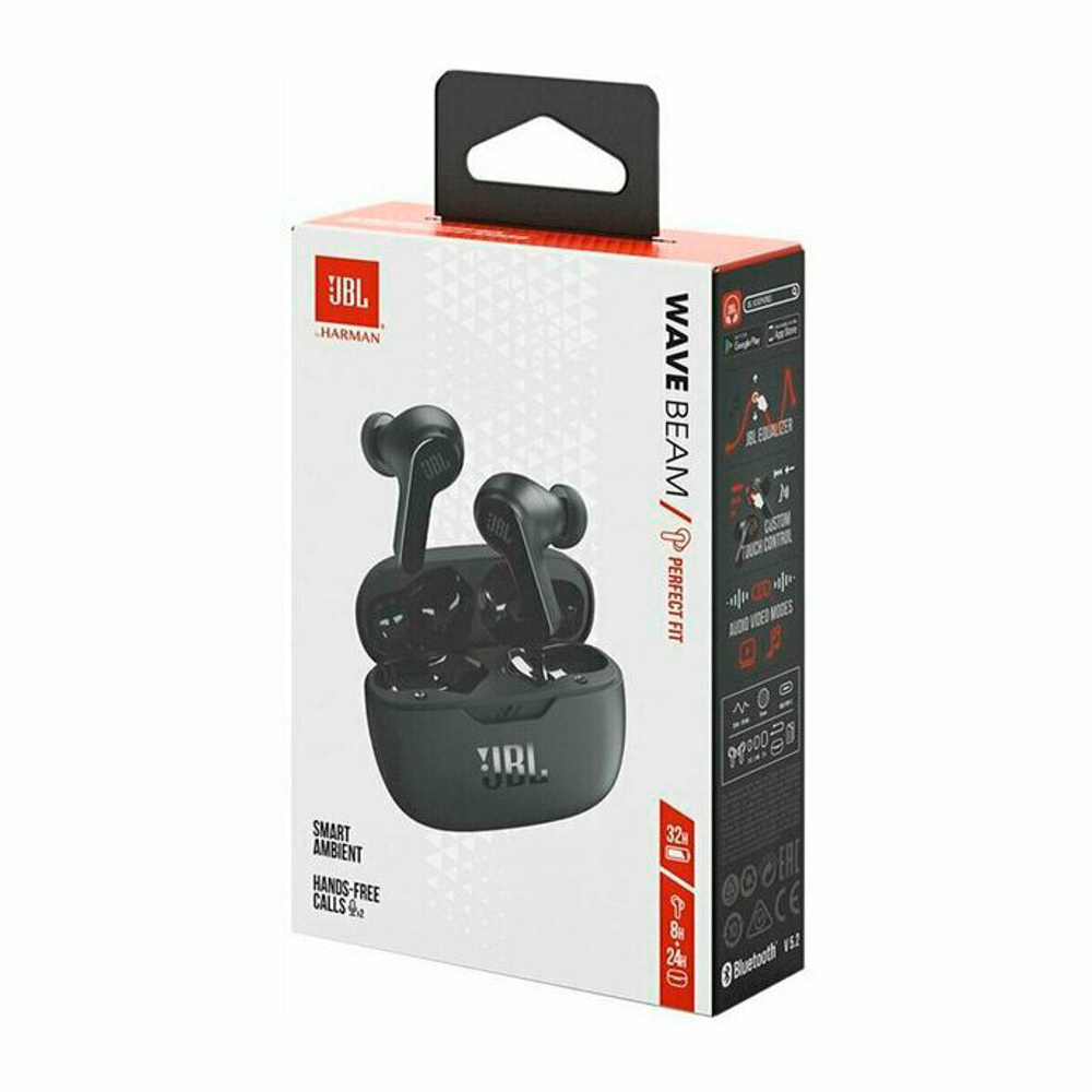 Беспроводные наушники JBL Wave Beam, USB Type-C, белый