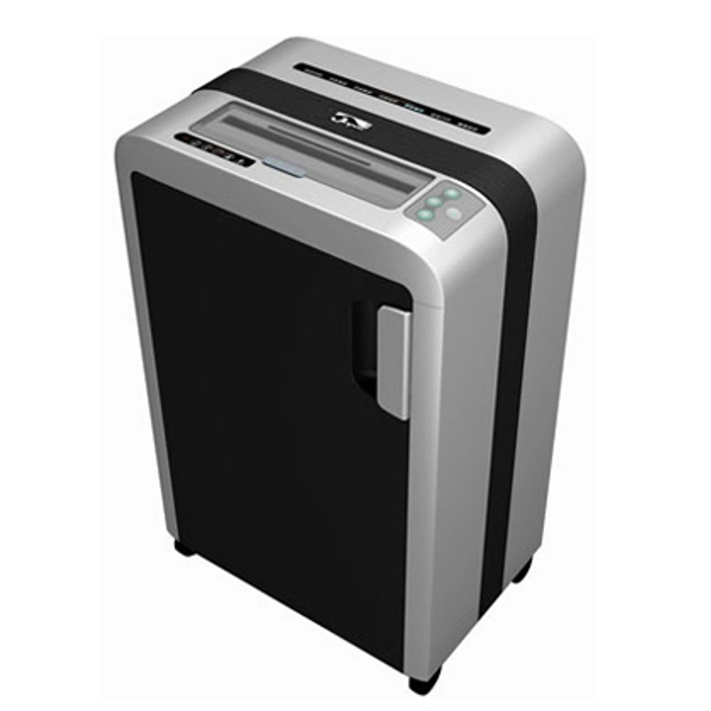 Уничтожитель документов Bulros 860S, 4мм, серебро/черный, дверь, контур
