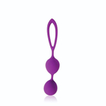 Фиолетовые двойные вагинальные шарики Cosmo (Цвет: фиолетовый)