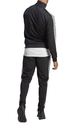 Для мужчин Костюм теннисный Adidas Basic 3-Stripes Tricot Track Suit - black