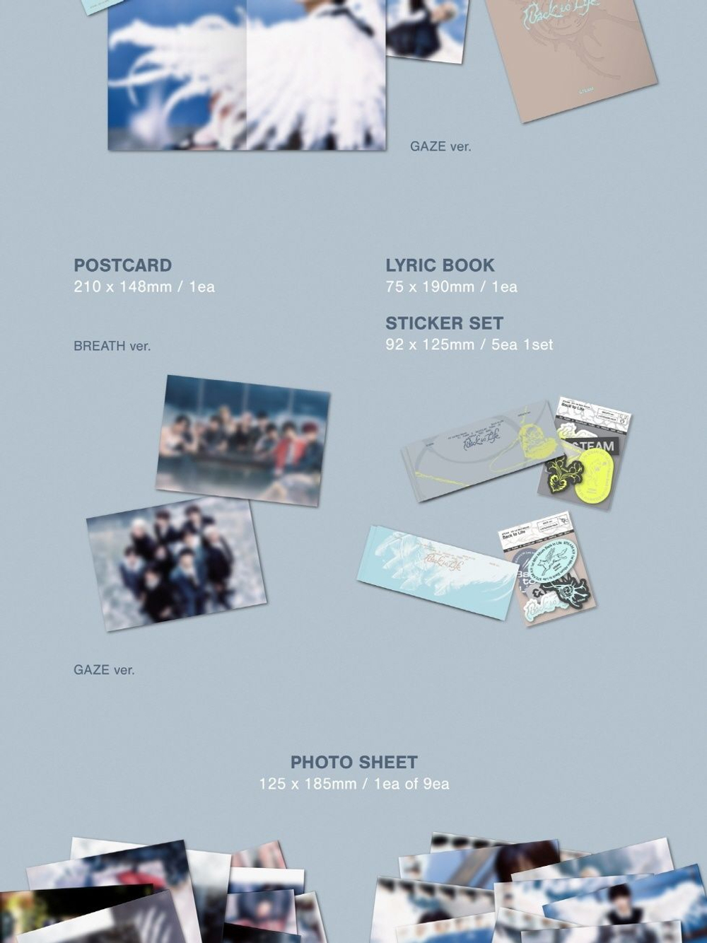 Альбом &TEAM - BACK TO LIFE KR 1st Mini Album 2 Version SET