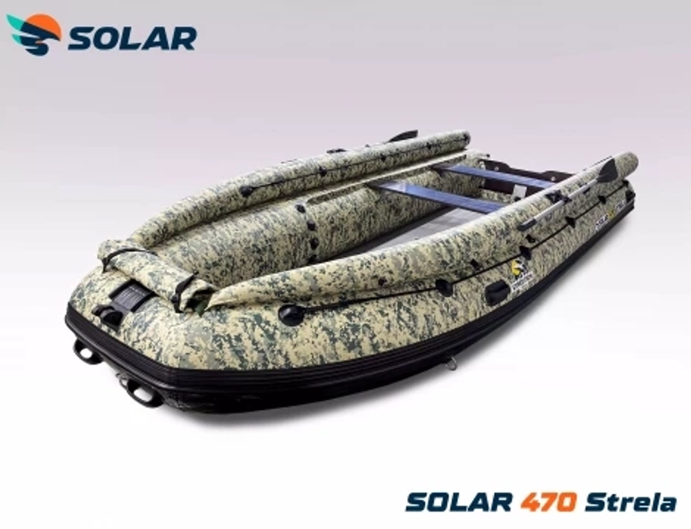 Лодка надувная моторная solar-470 strela jet tunnel (expedition)