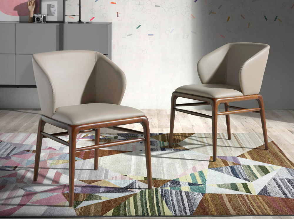 Стул Angel Cerda CH16111 /4065 из экокожи цвета норки