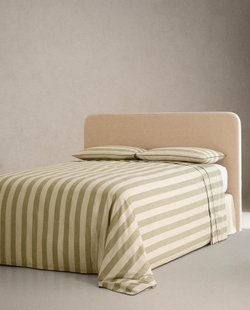 ZARA HOME ПОДОДЕЯЛЬНИК В ПОЛОСКУ, ЗЕЛЕНЫЙ