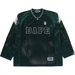A Bathing Ape Line Camo Multilogo Relaxed Fit Football Jersey зеленый