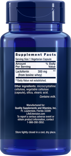 Lactoferrin Caps 60 капсул Life Extension
