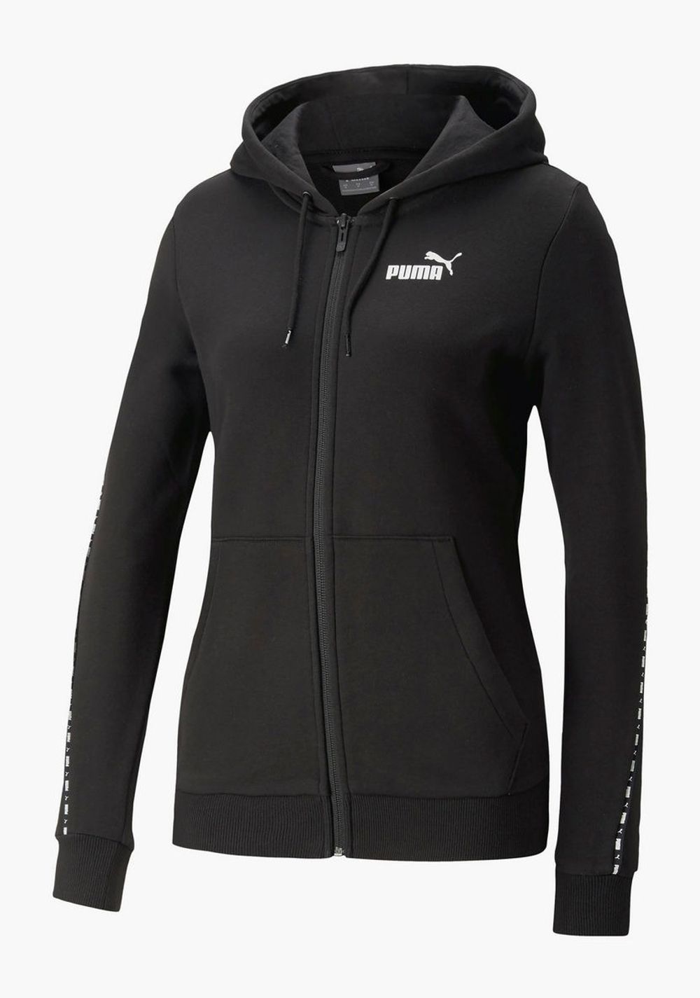 Толстовка женская PUMA PUMA POWER Tape Full-Zip Hoodie TR