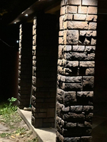 Блок заборный Античный камень, цвет БРОНЗА (Кислотный краситель)