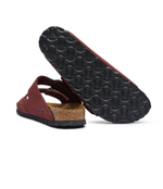 Кожаные шлепанцы arizona sfb lenb zinfandel Birkenstock - бордовый(1028719)