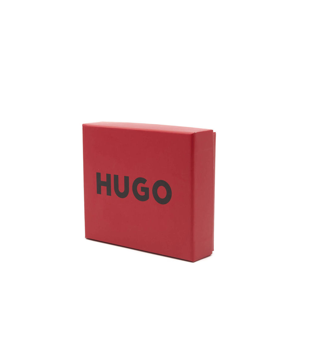 Кожаный кошелек stacked Bifold HUGO - черный(50504018)