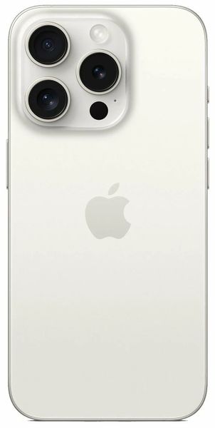 Смартфон Apple iPhone 15 Pro 128 ГБ (nano-SIM и eSIM), Белый титан | White Titanium