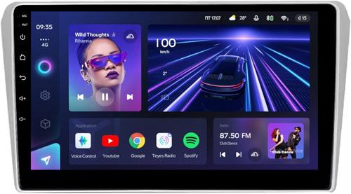 Магнитола для Toyota Avensis T250 2003-2009 (рамка серебро) - Teyes CC3 на Android 10, Быстрая, QLED, CarPlay, 4G SIM-слот
