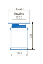 Опора регулируемая декоративная квадратная, ОРК h-150мм (16828)