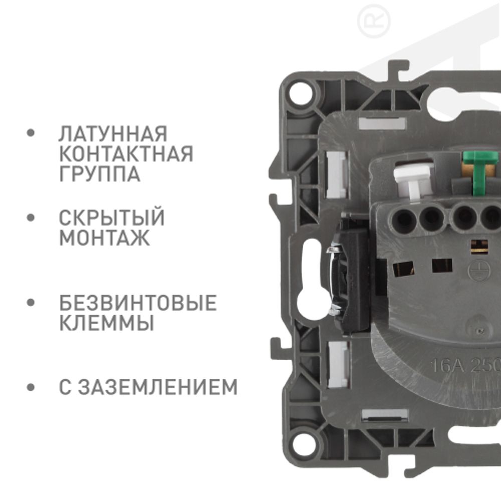 Розетка ЭРА Серия 12 12-2101-15 2P+E Schuko 16A-250В IP20 перламутр | Эра 12