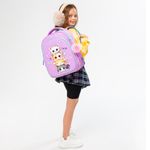 Рюкзак BRAUBERG OPTIMA, 2 отделения, с брелоком, "Funny kittens", 36х27х18 см, 273156
