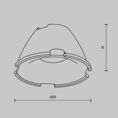 Линза для серии Альфа / Alfa LED 24°, LensD35-24. TM Maytoni
