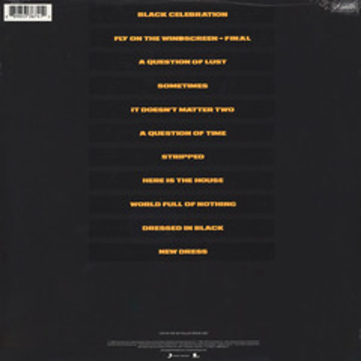 Виниловая пластинка. Depeche Mode - Black Celebration