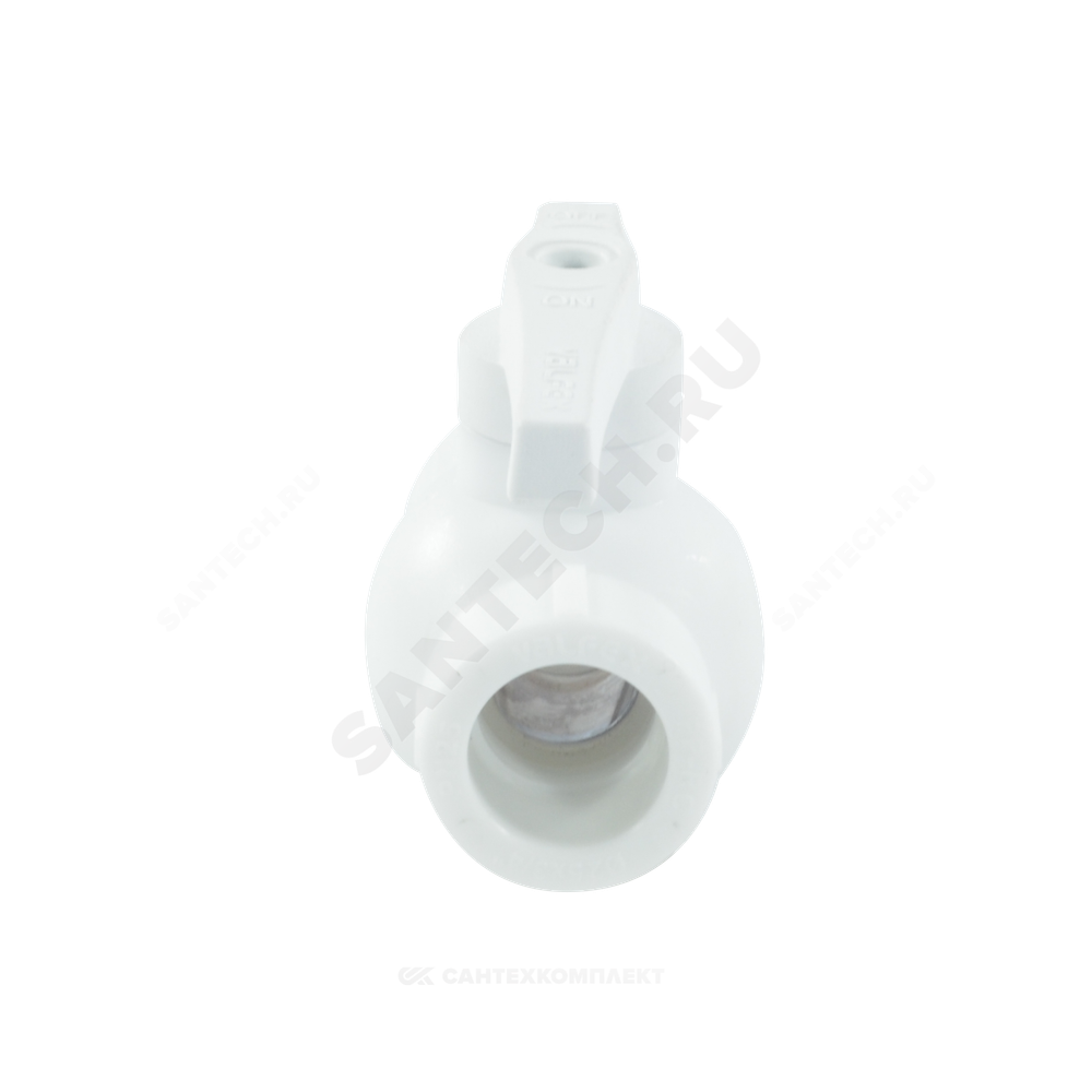 Кран шаровой PP-R комбинированный белый Дн 25х3/4" Ру25 ВР VALFEX 10142534