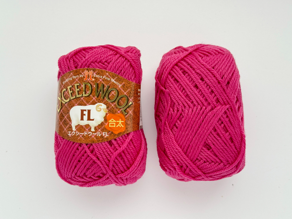 Exceed Wool FL, цвет 714 ярко-розовый