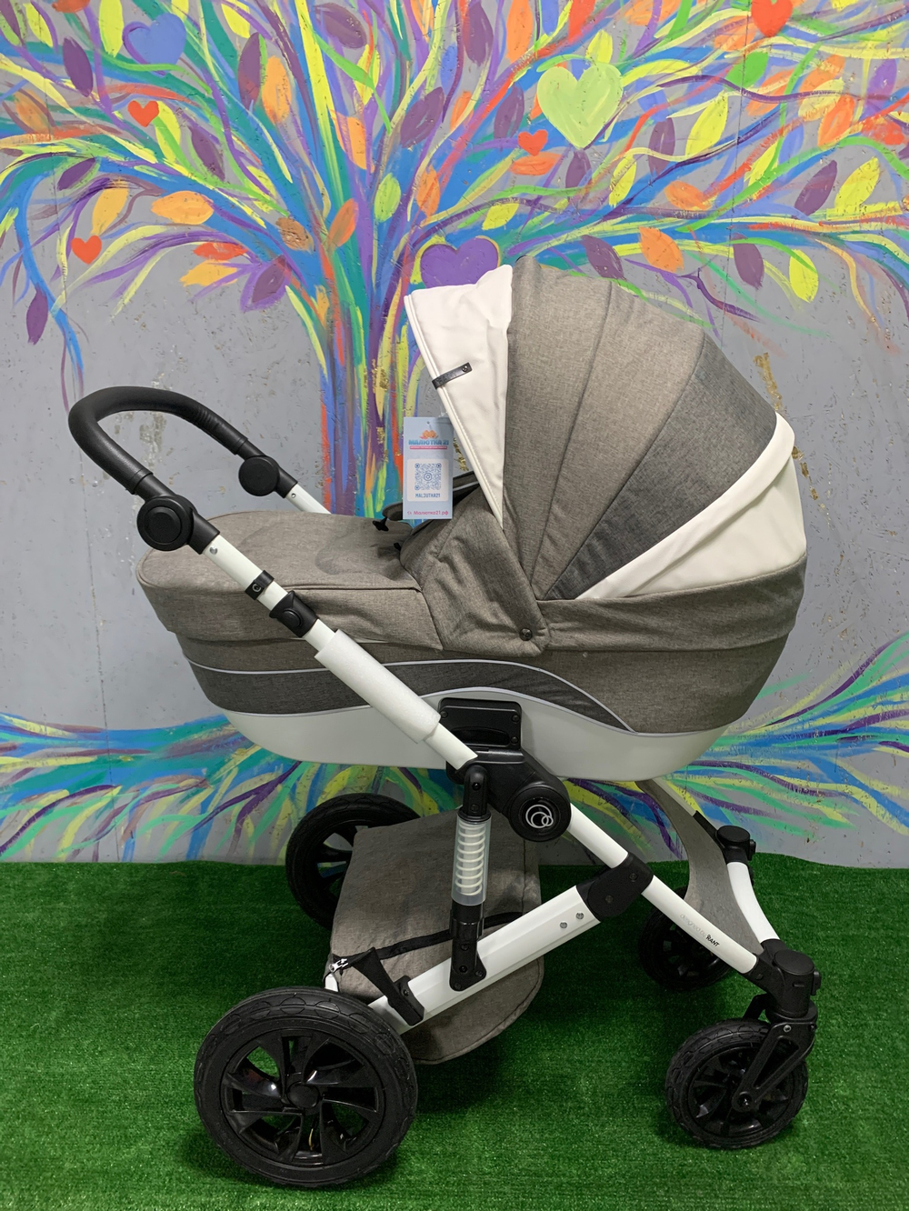Коляска детская "BALLADA" RA208 3 in 1 grey
