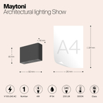 Уличный настенный светодиодный светильник Maytoni Show O433WL-L4GF3K