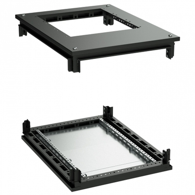 Крыша с фланцем и основание для напольных 19" IT-корпусов ДКС серии CQE 800 x 800, RAL9005