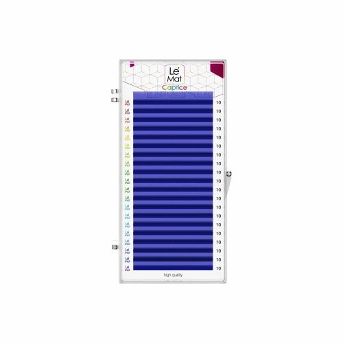 Ресницы цветные LeMat Blue MIX 20 линий