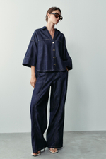 ДЖИНСОВАЯ РУБАШКА Z1975 С ШИРОКИМИ РУКАВАМИ — ZARA