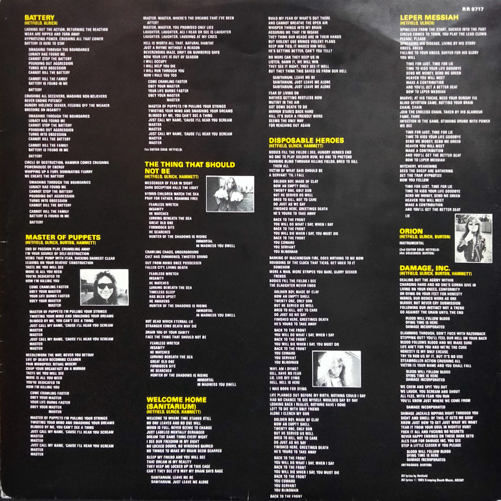 Metallica / Master Of Puppets (LP)