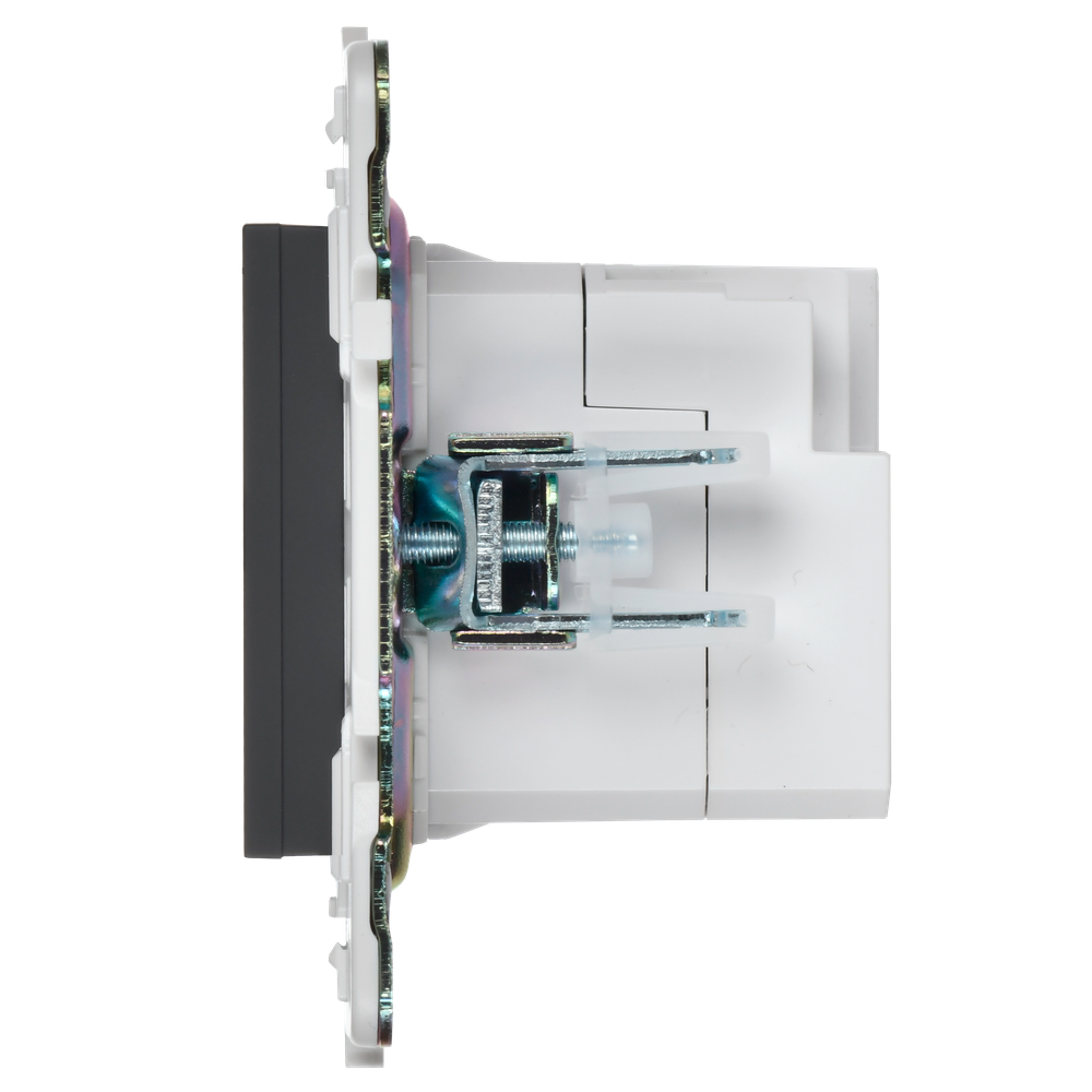 SKANDY Розетка USB A+C 18Вт SK-R13G графит IEK