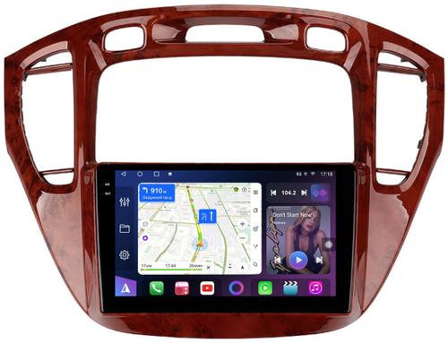 Магнитола для Toyota Highlander 1 XU20 / Kluger / 2000-2007 - FarCar S500-TS10 монитор 9.5" QLED на Android 14, Быстрая, CarPlay, 4G SIM-слот