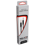 Кабель 3.5 Jack (M) - 3.5 Jack (M) WALKER WCA-510 3m матерчатый Black