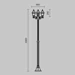 Садово-парковый светильник Outdoor O003FL-03B
