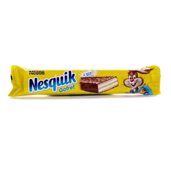 Вафельный батончик Nesquik Gofret Wafer в молочном шоколаде, 18 г (Турция)