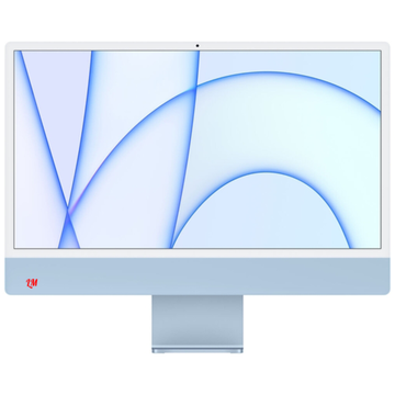 Apple iMac 24" Retina 4,5K, (M1 8C CPU, 8C GPU), 8 ГБ, 256 ГБ SSD, синий MGPK3RU/A