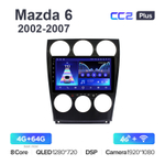 Teyes CC2 Plus 9"для Mazda 6, Atenza 2002-2007