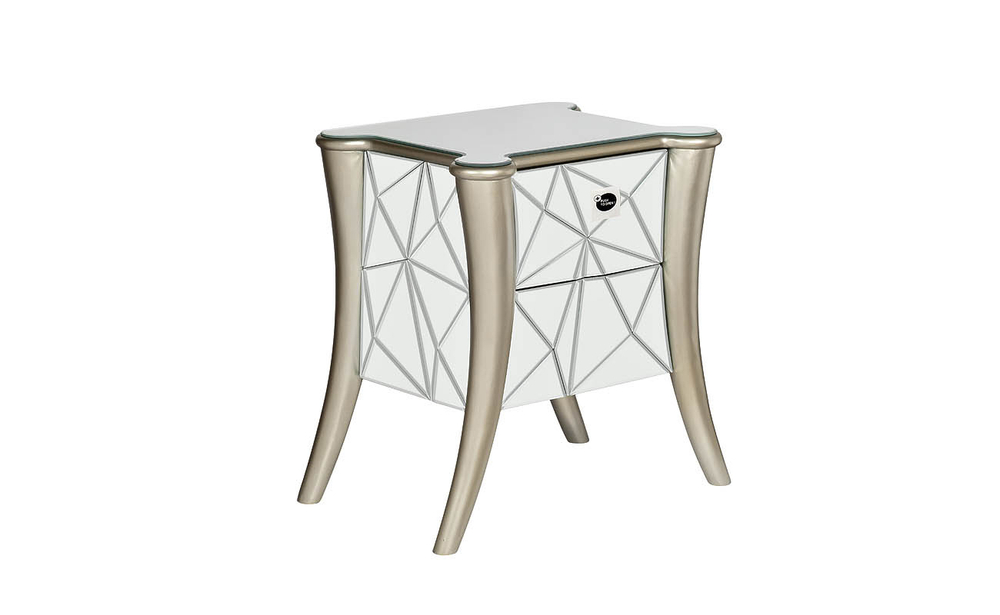 Тумба зеркальная 2 ящика Garda Decor KFC662