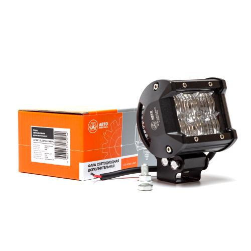 AE18RT-6LED-5DLENS-PC Фара светодиодная дополнительная, прямоугольная 95*65*70, рассеянный свет, 6 диодов, 5D-линза, крепление по центру, 18 Вт, 10-30 В