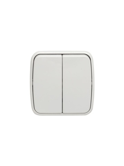 Выключатель 2-кл. ОП Минск 10А IP20 бел. Basic EKF EGV10-023-10